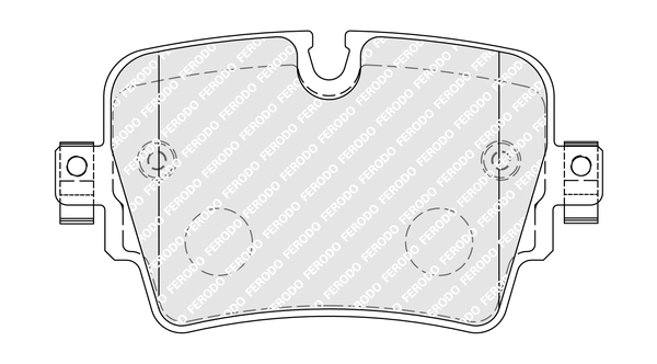 Kit de plaquettes de frein, frein à disque FERODO FDB5308