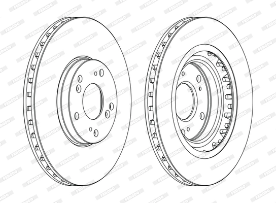 Disque de frein FERODO DDF1266C