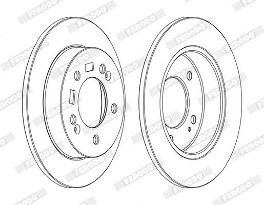 Disque de frein FERODO DDF1874C