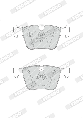 Kit de plaquettes de frein, frein à disque FERODO FDB4413