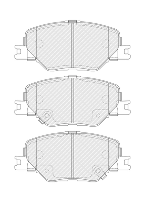 Kit de plaquettes de frein, frein à disque FERODO FDB5522