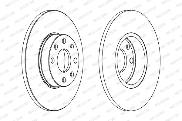 Disque de frein FERODO DDF1040