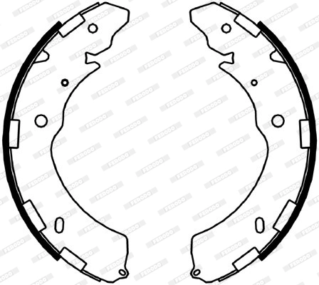 Jeu de mâchoires de frein FERODO FSB4052