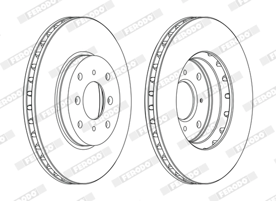 Disque de frein FERODO DDF1119C