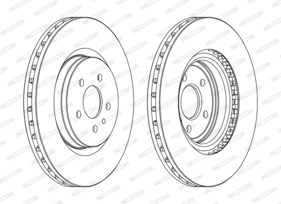Disque de frein FERODO DDF1001C