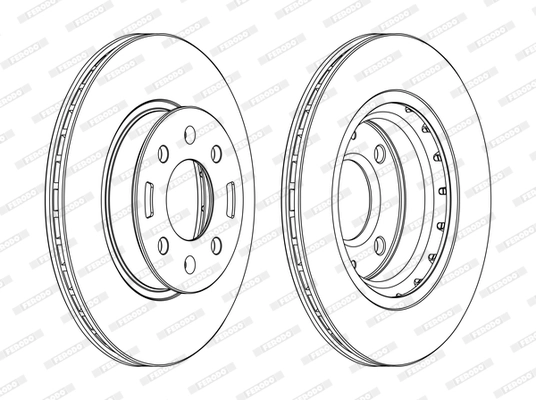 Disque de frein FERODO DDF1840C