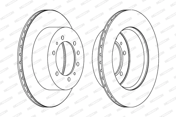 Disque de frein FERODO DDF976-1