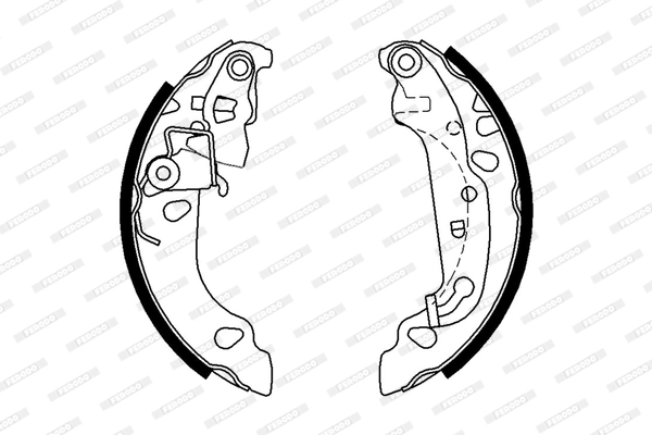 Jeu de mâchoires de frein FERODO FSB636