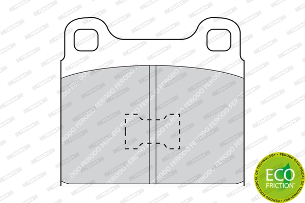 Kit de plaquettes de frein, frein à disque FERODO FDB128