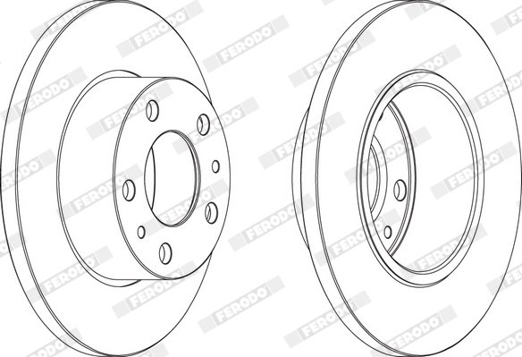 Disque de frein FERODO FCR195A