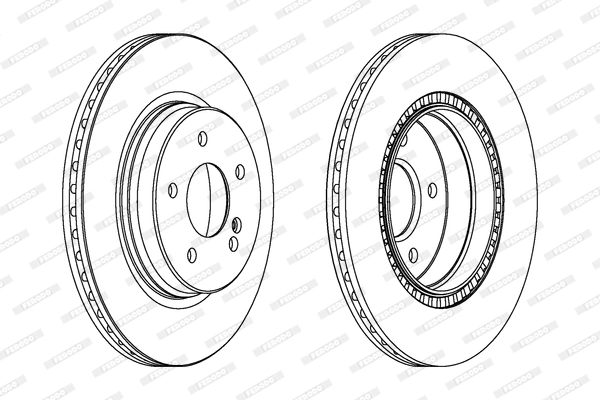 Disque de frein FERODO DDF1764