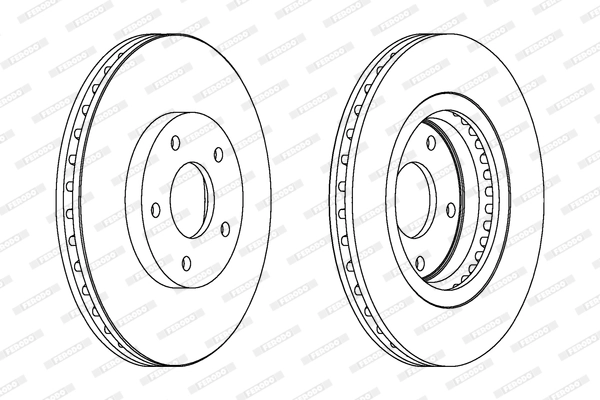 Disque de frein FERODO DDF1589