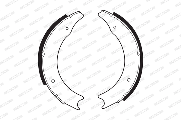 Jeu de mâchoires de frein FERODO FSB14