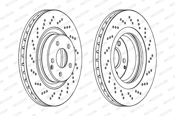 Disque de frein FERODO DDF1458C-1