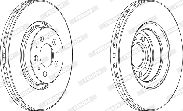 Disque de frein FERODO DDF1898C-1