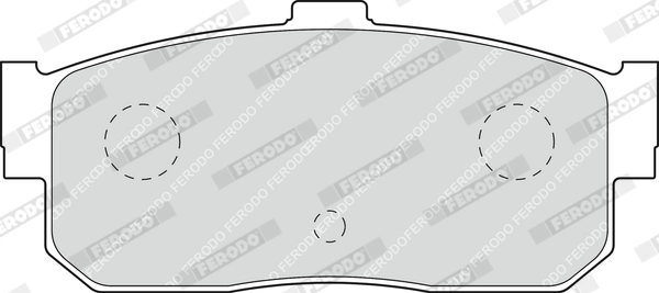 Kit de plaquettes de frein, frein à disque FERODO FDB796