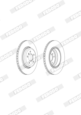Disque de frein FERODO DDF2154C-1