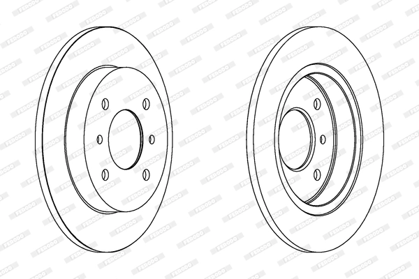 Disque de frein FERODO DDF267C