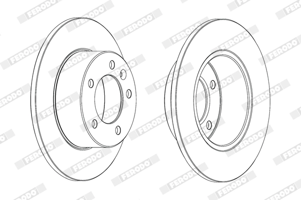 Disque de frein FERODO DDF1975C
