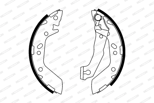 Jeu de mâchoires de frein FERODO FSB606