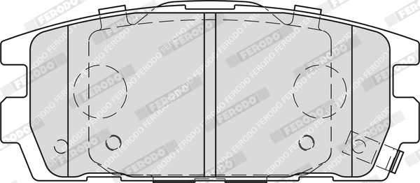 Kit de plaquettes de frein, frein à disque FERODO FDB1841