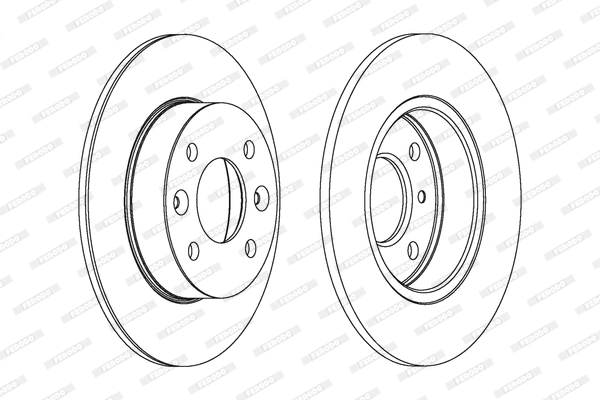 Disque de frein FERODO DDF070