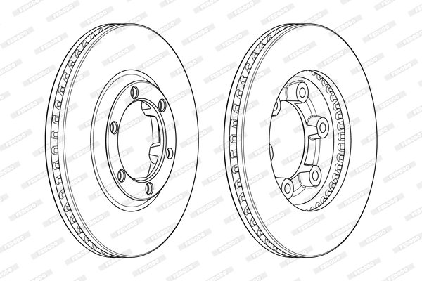 Disque de frein FERODO DDF1946C
