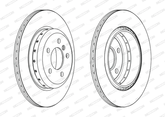 Disque de frein FERODO DDF2504VC-1