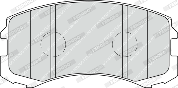 Kit de plaquettes de frein, frein à disque FERODO FDB1886