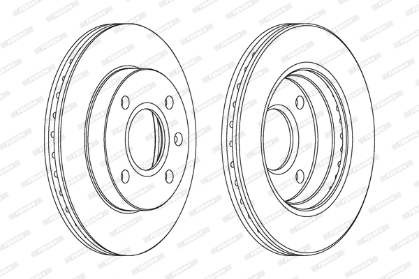 Disque de frein FERODO DDF766C