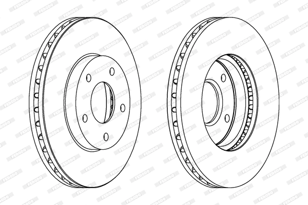 Disque de frein FERODO DDF1249C