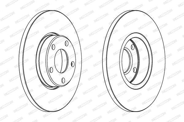 Disque de frein FERODO DDF324C