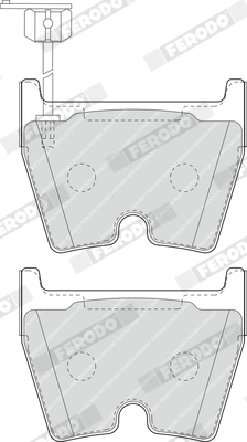 Kit de plaquettes de frein, frein à disque FERODO FDB4165