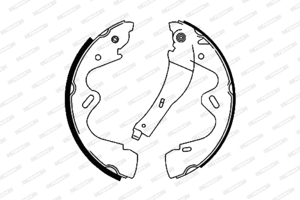 Jeu de mâchoires de frein FERODO FSB692