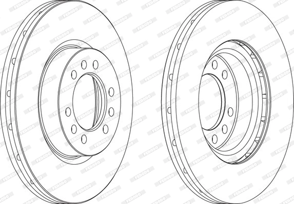 Disque de frein FERODO FCR235A