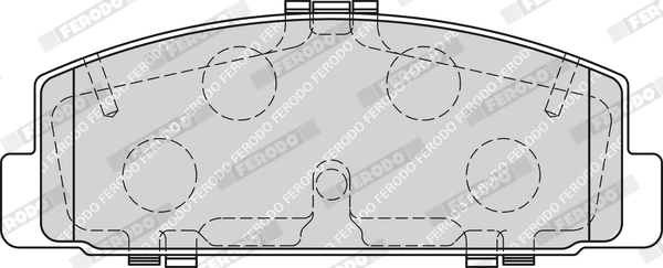 Kit de plaquettes de frein, frein à disque FERODO FDB1721