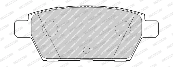 Kit de plaquettes de frein, frein à disque FERODO FDB4997