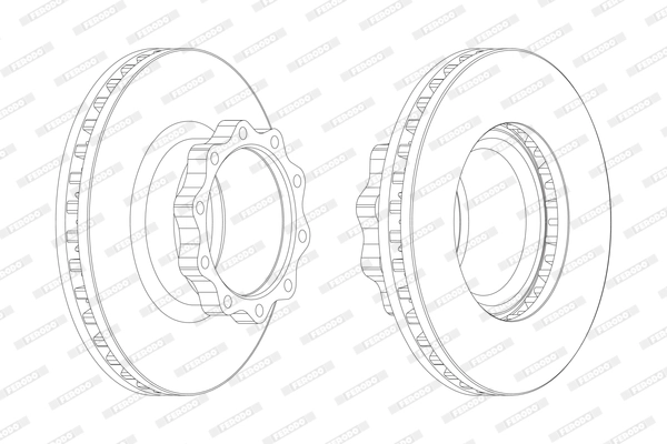 Disque de frein FERODO FCR147A