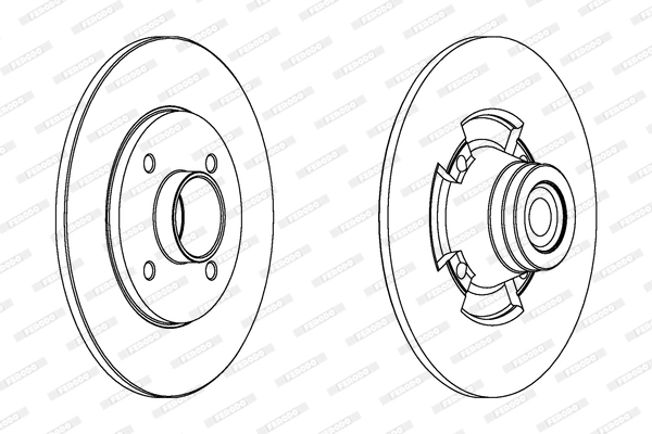 Disque de frein FERODO DDF1515-1