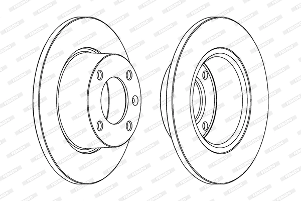Disque de frein FERODO DDF840