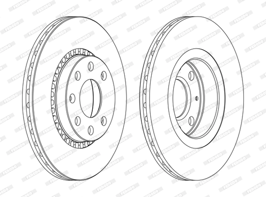 Disque de frein FERODO DDF328C