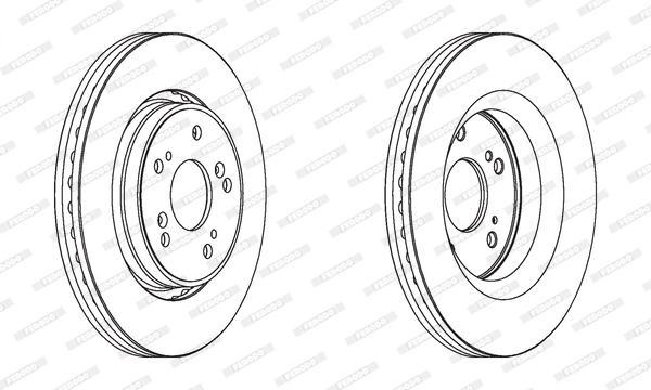 Disque de frein FERODO DDF1820C
