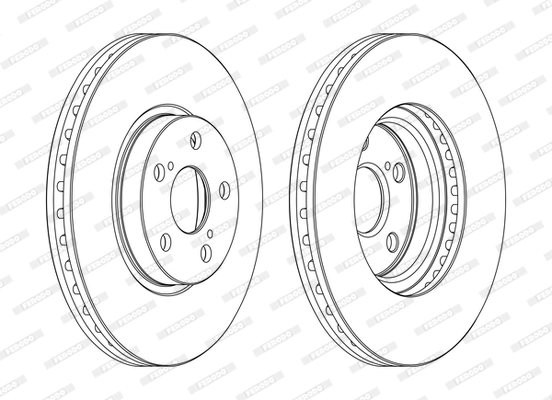 Disque de frein FERODO DDF1508C