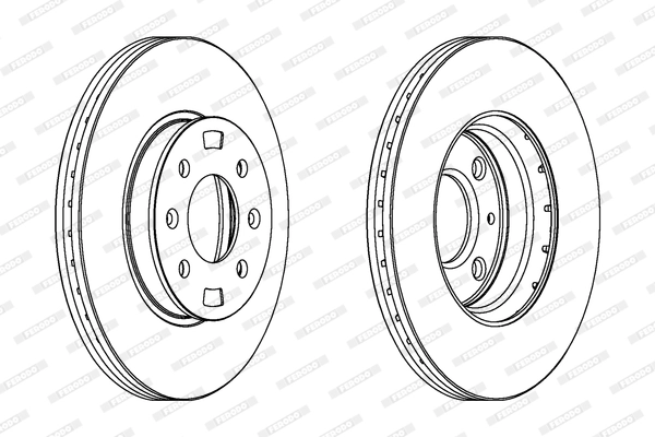 Disque de frein FERODO DDF1603