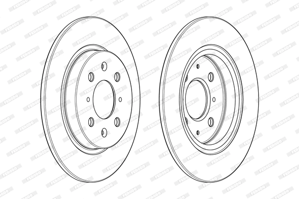 Disque de frein FERODO DDF1876C