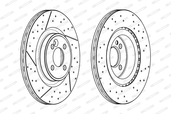 Disque de frein FERODO DDF2121C