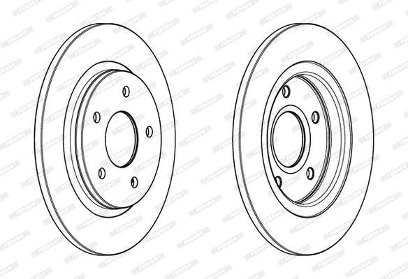 Disque de frein FERODO DDF1808C