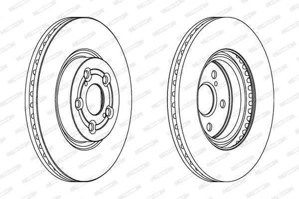 Disque de frein FERODO DDF1315C