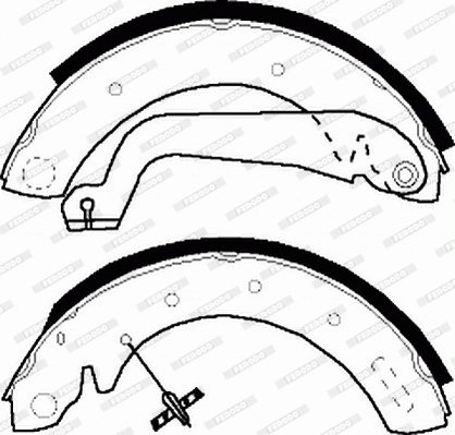 Jeu de mâchoires de frein FERODO FSB517