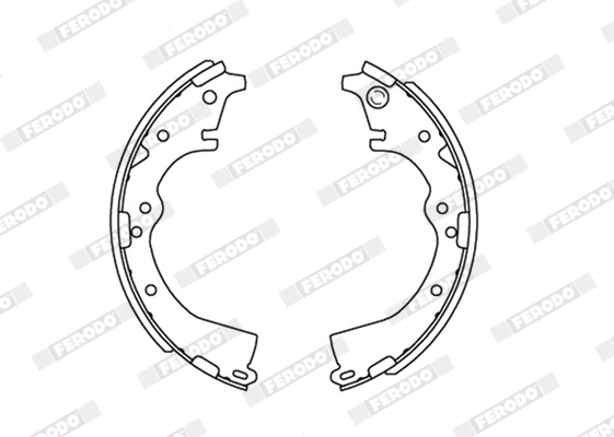 Jeu de mâchoires de frein FERODO FSB284